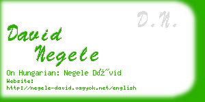 david negele business card